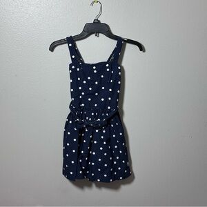 Abercrombie Kids Girl Polka Dot Navy Blue Dress size‎ L